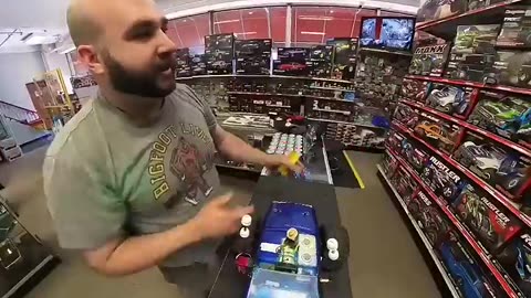 Buying A RC Car With RC Car. Epic Video