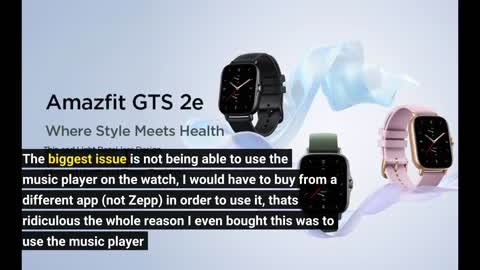 Amazfit GTS 2e #Smart Watch for Men -Overview