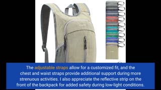 Customer Comments: G4Free 10L Hiking Backpack Small Travel Hiking Daypack Lightweight Packable...