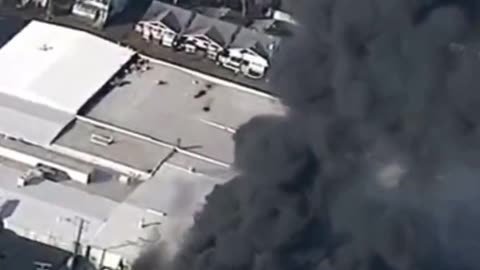 A massive fire broke out at a metal fabricator plant Cleveland, Ohio
