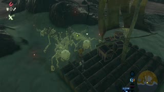 Zelda BOTW: Licked by a skeleton