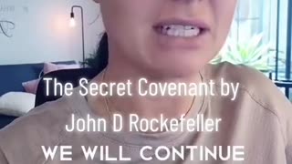 The SECRET COVENANT by JOHN D. R O C K E F E L L E R
