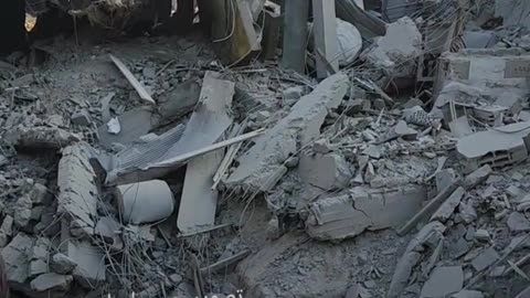 Destruction caused by Israeli bombing in Gaza