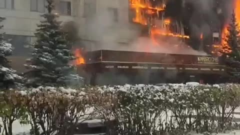 Massive Factory Fire in Central Russia(Naberiezhny)