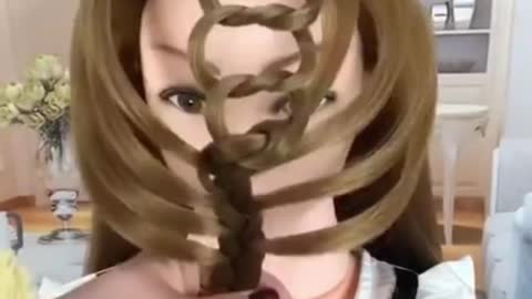 unique long hair style