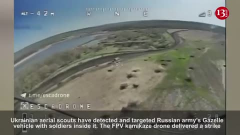 Kamikaze drone made Russians regret getting out of vehicle - it delivers immediate strike