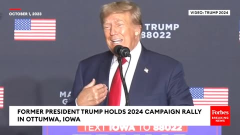 BREAKING NEWS- Trump Excoriates 'Stone Cold Crook' Biden In Raucous Ottumwa, Iowa Campaign Rally