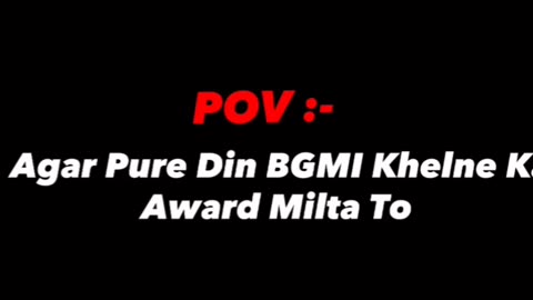 This award video for BGMI lovers 💗