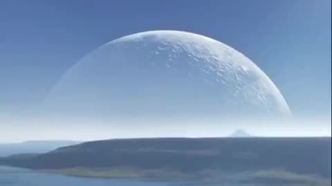 Moon , CGI animation on perigee