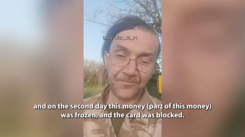 Ukraine: Soldier says bank card blocked for debt, can't buy uniform