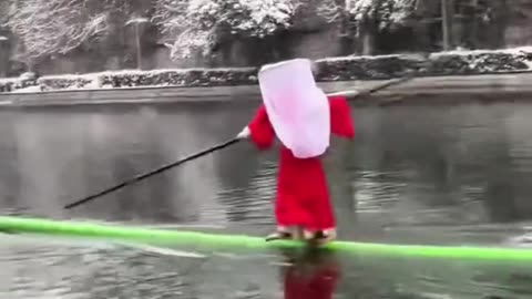 Crossing the River on a Single Bamboo!