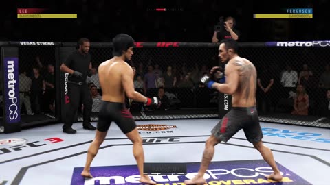 PS4 bot Bruce Lee vs user Tony Ferguson