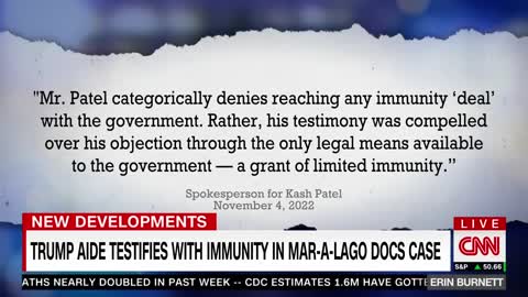 Trump aide testifies with immunity in Mar-a-Lago documents cas