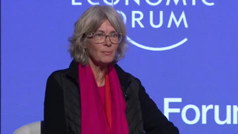 A delicious self-own from 'professor' Gail Whiteman at the #WEF climate therapy session.