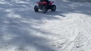 4 year old snow donuts