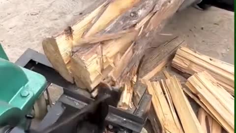 Great idea for chopping wood