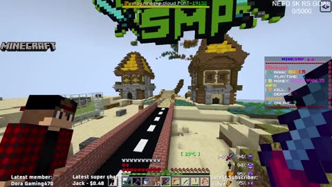 Minecraft Live Stream Public Smp Java+Bedrock 24/7 Join.SMP With Icky Yt