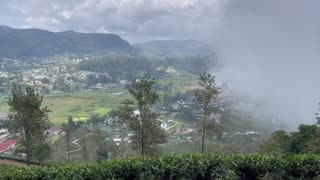 Sri Lanka. Nuwara Eliya. View from the mountain.