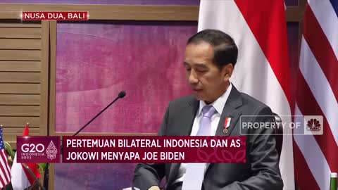 Pertemuan Bilateral Indonesia dan AS, Jokowi Menyapa Joe Biden