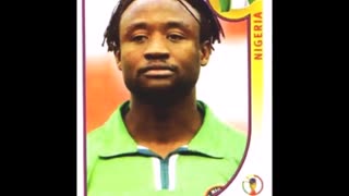 PANINI STICKERS NIGERIA TEAM WORLD CUP 2002