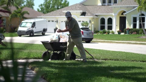 Leveling Low Spots in a TALL CUT LAWN