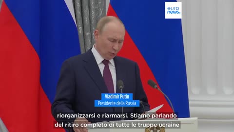 NOTIZIE DAL MONDO Orban in visita da Putin..Putin chiede il ritiro delle truppe ucraine dalle 4 regioni conquistate e già annesse alla Russia per porre fine alla guerra in Ucraina..L'UE si lamenta dicendo che Orban non rappresenta l'UE