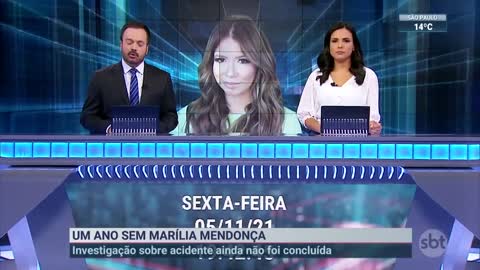 Morte de Marília Mendonça completa 1 ano neste sábado | SBT Brasil (04/11/22)