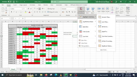 Excel Tips: Conditional Formatting in Excel / Enhanced Data Analysis
