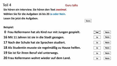 A2 German Exam 2023 - Hören mit Lösungen | Prüfung - Goethe Zertifikat - Exam 3