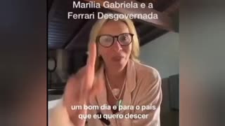 Marília Gabriela e a Ferrari desgovernada!