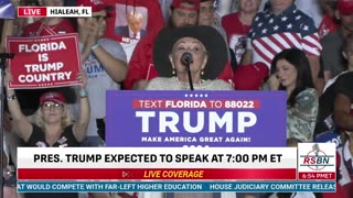 Roseanne Barr Speaks for All Americans at Trump Rally