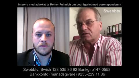 Interview with lawyer Dr Reiner Fuellmich on the corona pandemic fraud