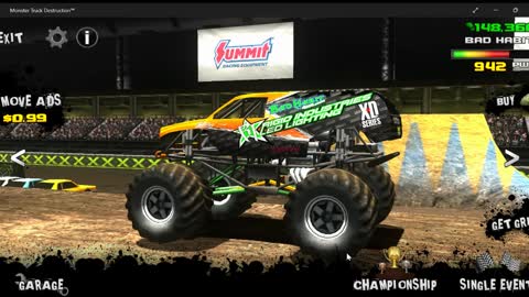 Monster jam Big stadium freestyle part 2(video game monster truck freestyle)