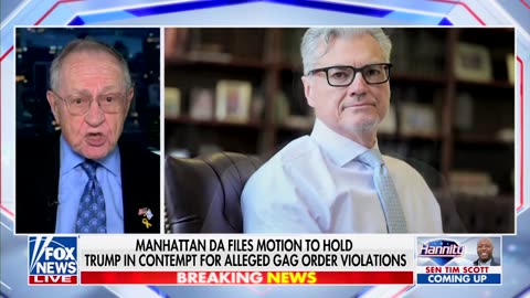 Dershowitz Slams Hush Money Trial For 'Depriving' Voters From 'Fair Election'