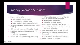 CRP Weekly Webinar #7: Money, Women & Lessons