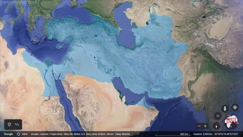 The First Persian Empire Mapped using Google Earth