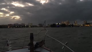 Rocky Night in Clearwater Beach, Florida!