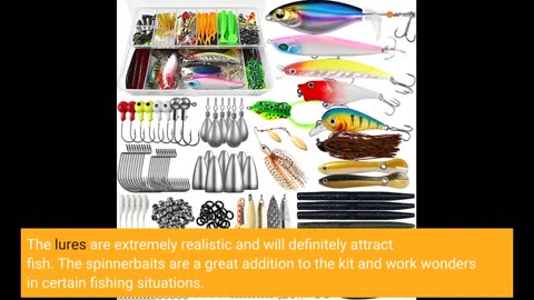 Customer Feedback: PLUSINNO 253108pcs Fishing Accessories Kit, Fishing Tackle Box with Tackle...