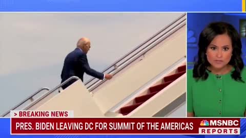 Biden Tripping Up The Stairs Again