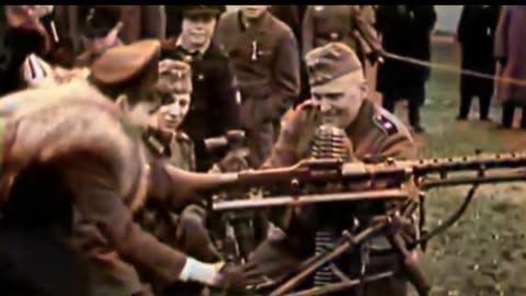 German Military Demonstration - Historical COLOURIZED Footage 🇩🇪🎥