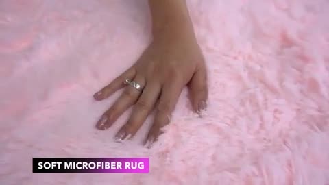 Super Soft Plush Round Rug Mat Fluffy White Carpets For Living Room Home Decor