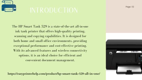 HP Smart Tank All In One 529 Multi-function Color Inkjet