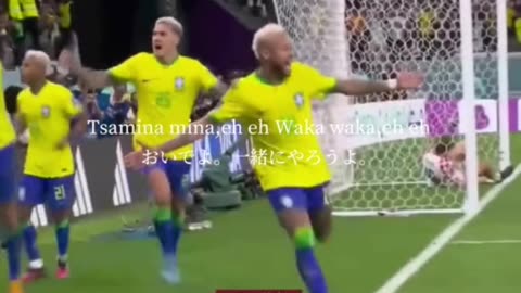 waka waka song football match