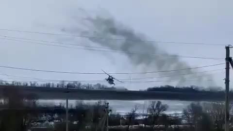 A pair of Mi-24s operating in the Donetsk region