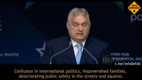 Brilliant speech by Orban proclaiming the death of the liberal world order