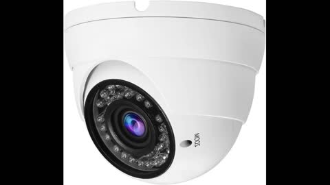 Gawker G1083PDIR Dome CCTV Security Camera, 1080P HD-TVIAHDCVI and CVBS(Default) Video Out sw...