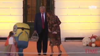 FLASHBACK To Hilarious Moment Of Trump Giving Out Candy On Halloween