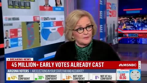 Claire McCaskill on MSNBC: MAGA has been trained not to use a dropbox. They’re out there with guns and camo, right...?