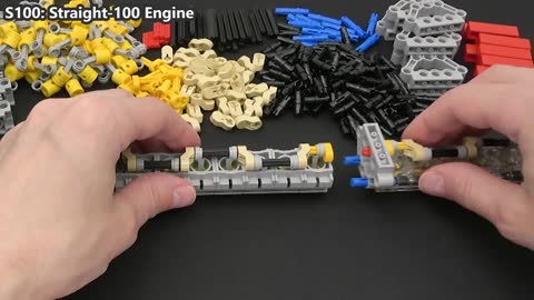 Build & Test Lego Engines V8, U12, H16, X24, multirow-radial-42, S100