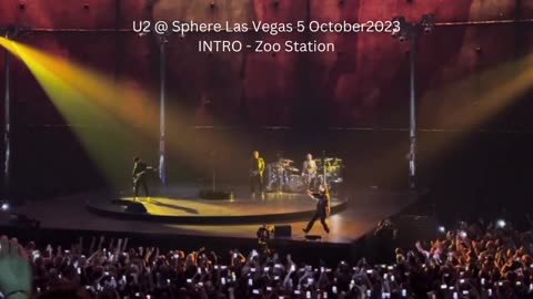 U2 @ Sphere Las Vegas 5th October 2023 - Intro - Zoo Station